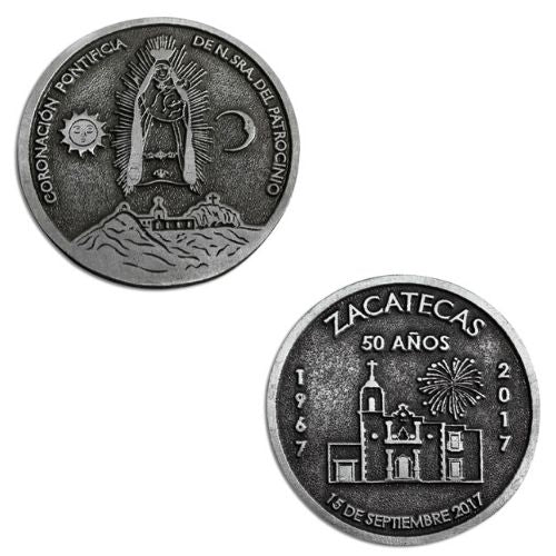 Moneda Coronación Pontificia Zacatecas