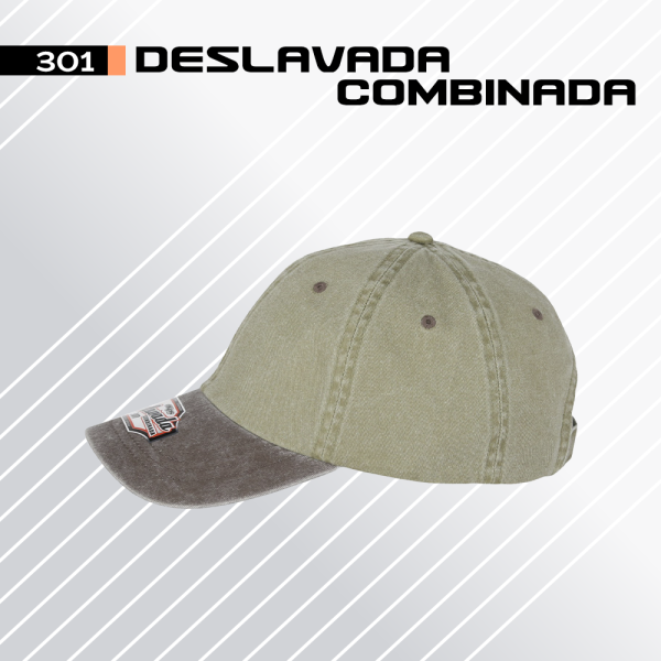 Gorra Deslavada Combinada