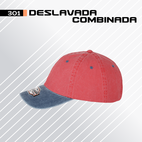 Gorra Deslavada Combinada