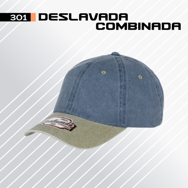 Gorra Deslavada Combinada