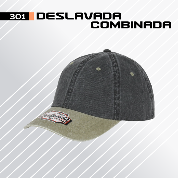 Gorra Deslavada Combinada