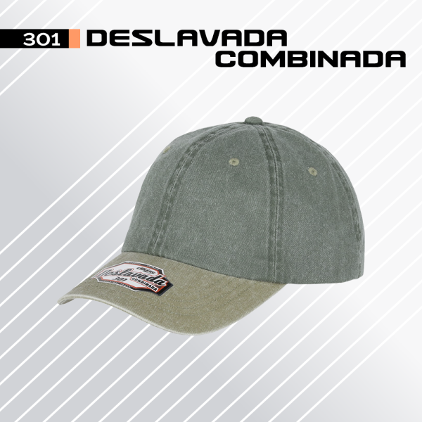 Gorra Deslavada Combinada