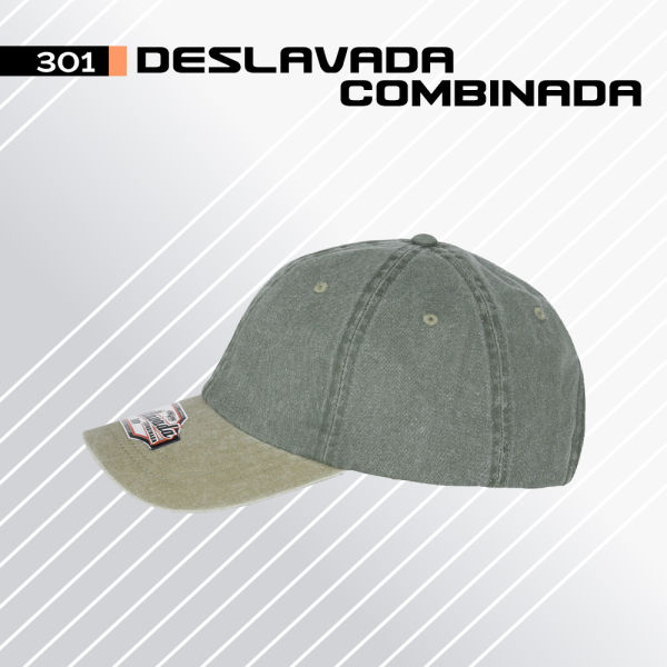 Gorra Deslavada Combinada