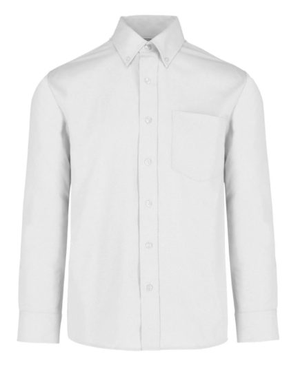 Camisa Gabardina Manga Larga Blanca