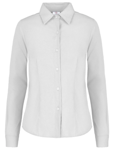 Camisa Gabardina Manga Larga Blanca