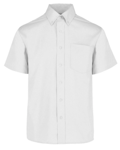 Camisa Gabardina Manga Corta Blanca