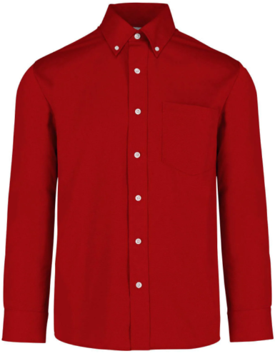 Camisa Gabardina Manga Larga Roja