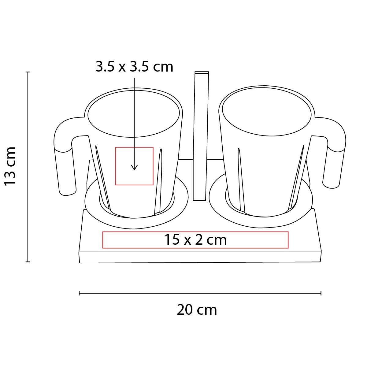 Set de Tazas Iwao de Bambú